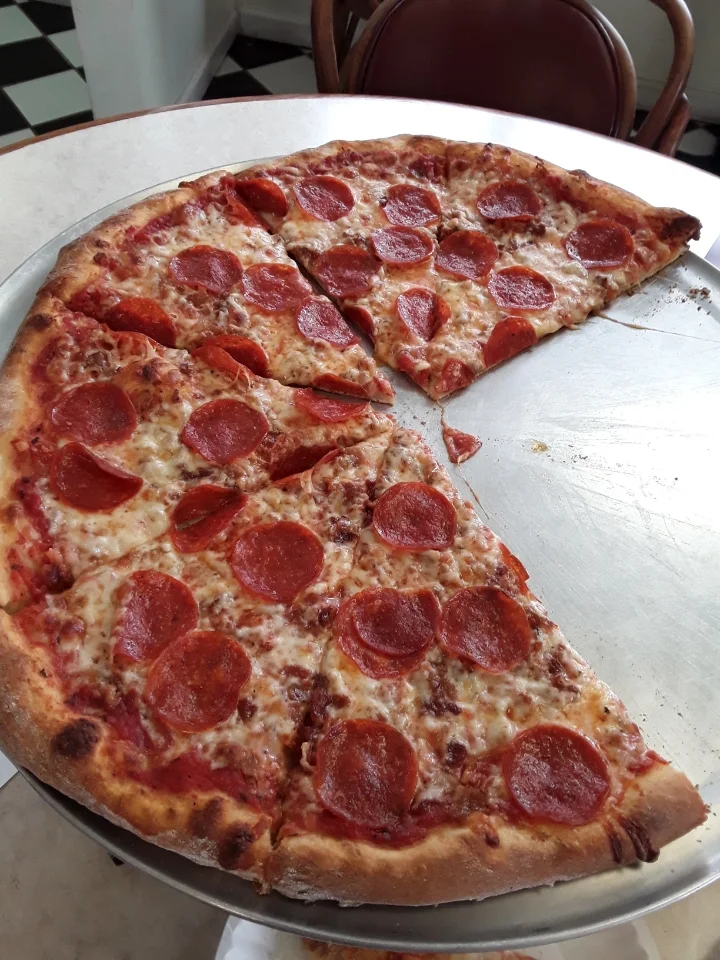 Large Half Cheese Half Pepperoni Pizza