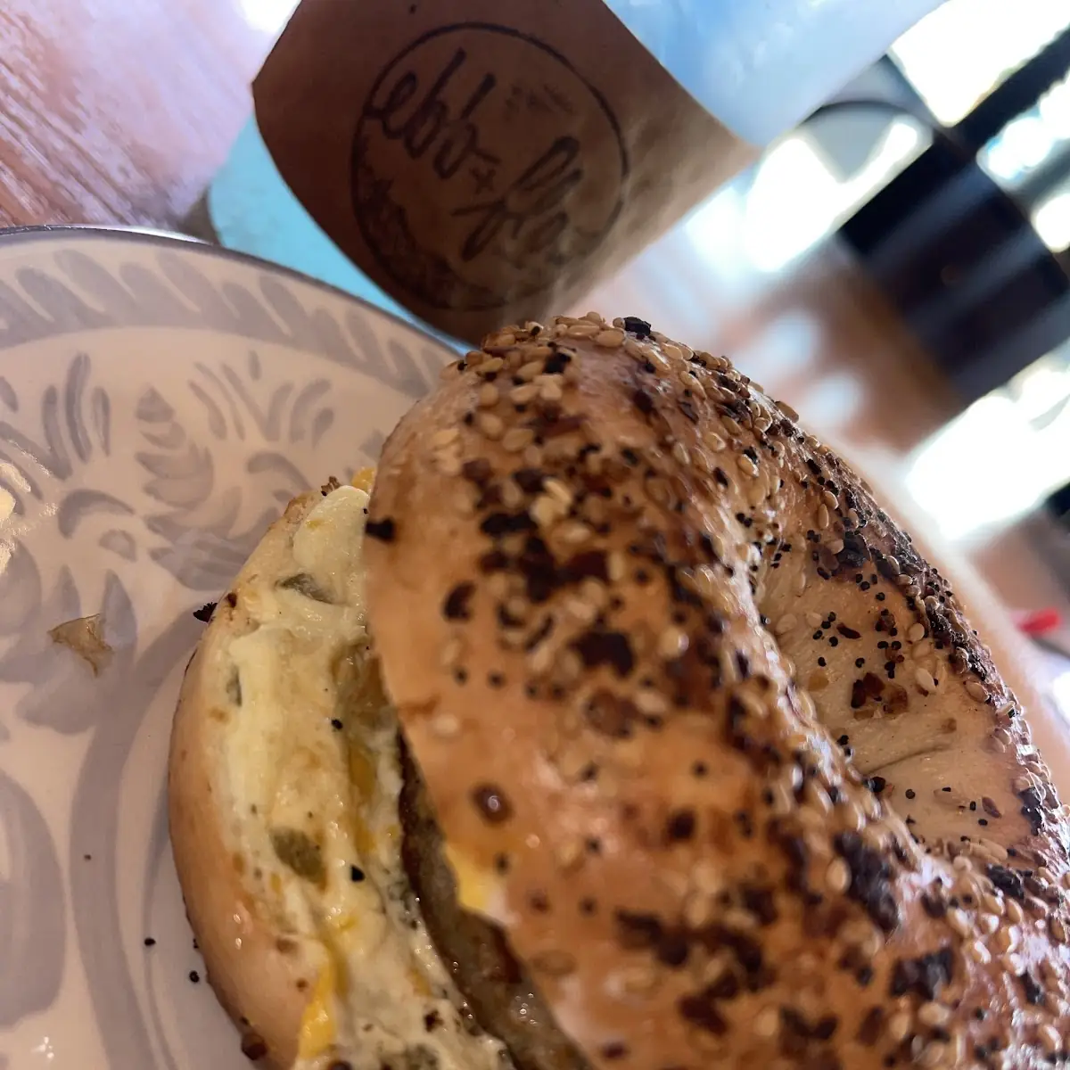 Vegan Patty w Egg Cheese on Everything Bagel
