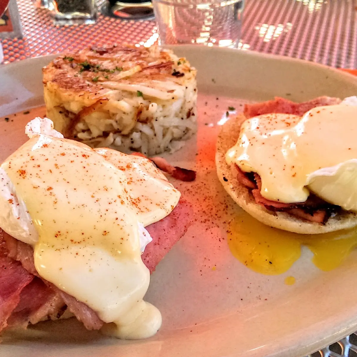 Eggs Benedict with Hash Browns