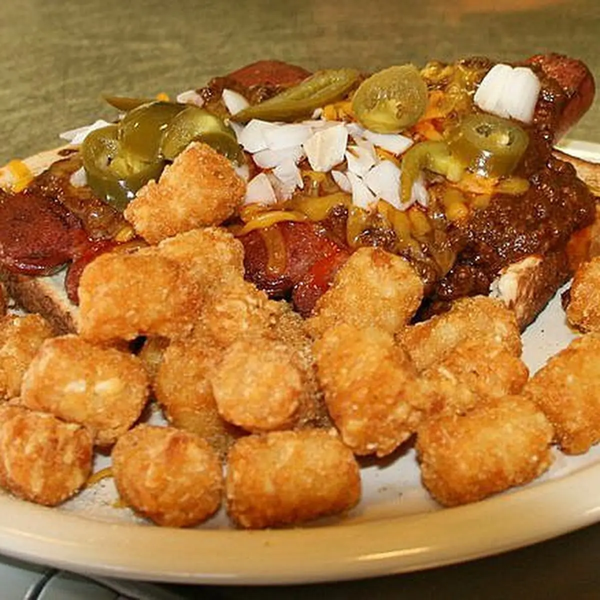 Chili Cheese Tots or Fries
