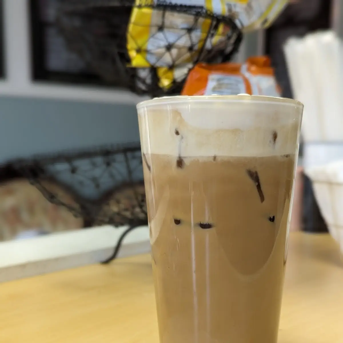 Hazelnut Latte with Vanilla Cold Foam