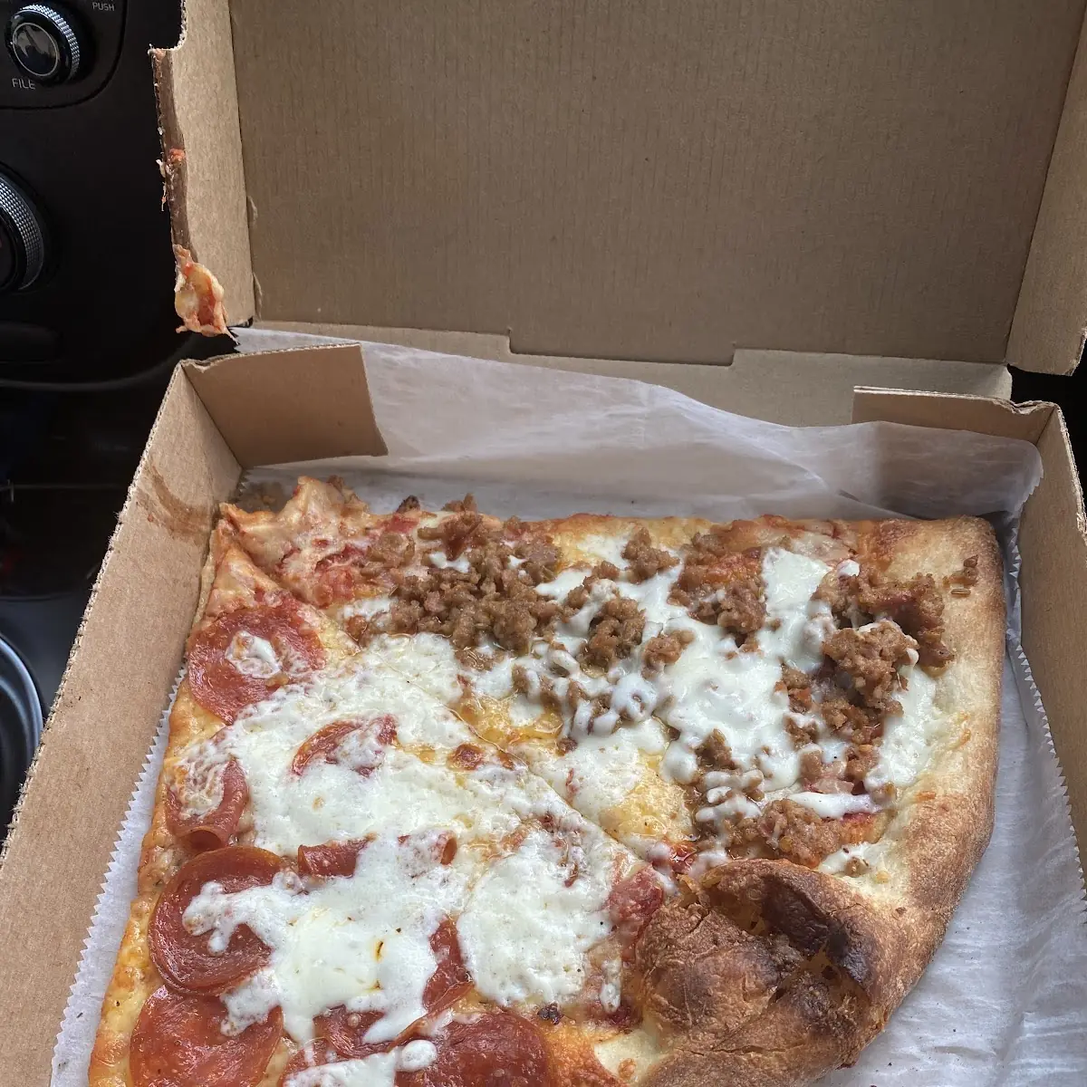 Pepperoni & Sausage Pizza by the Slice