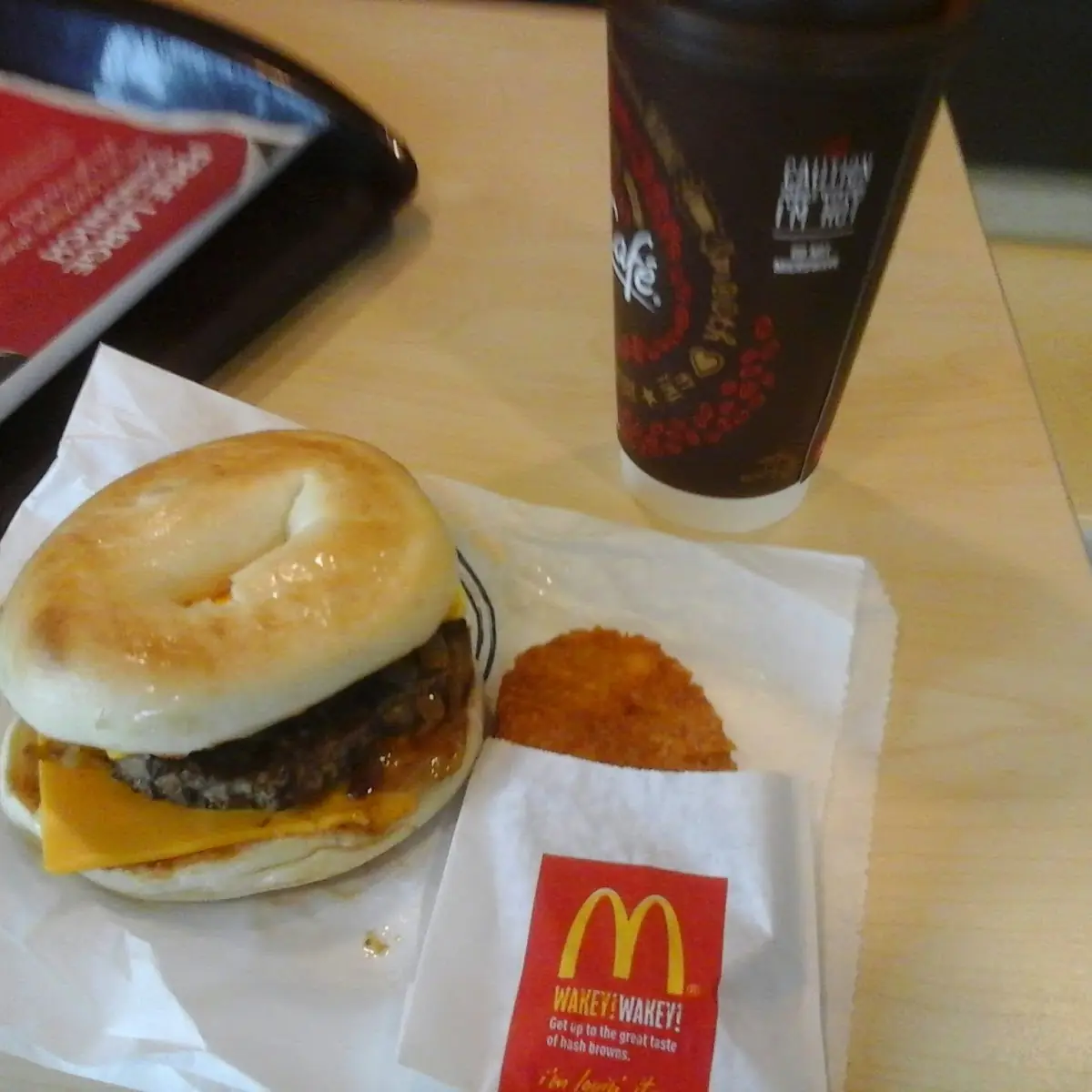 Sausage Egg Mcmuffin and Hash Browns
