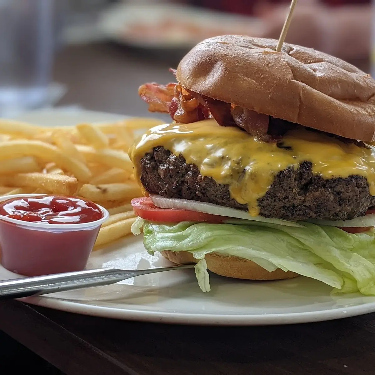 Cheese Burger & Fries
