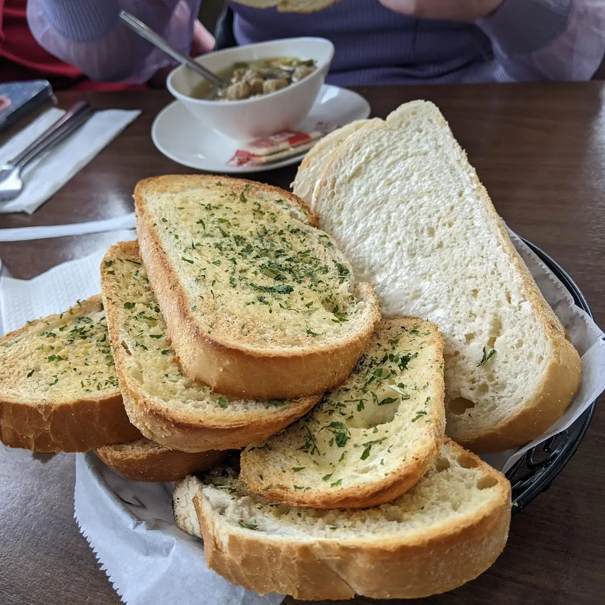 Garlic Bread and Buttered Bread
