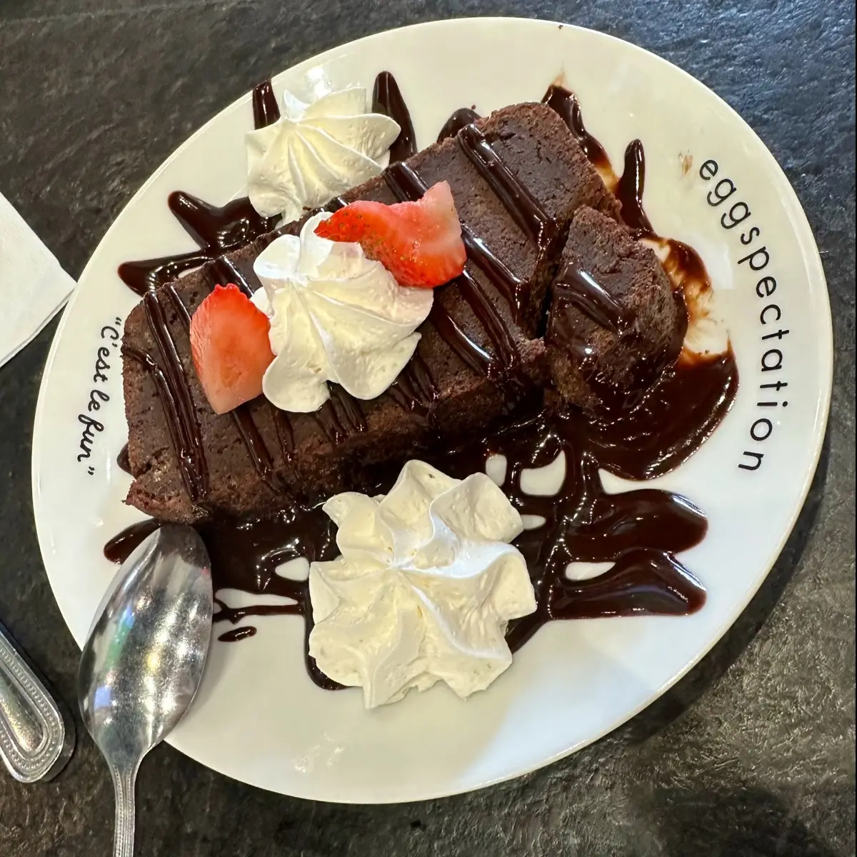 Dark Chocolate Bread Pudding