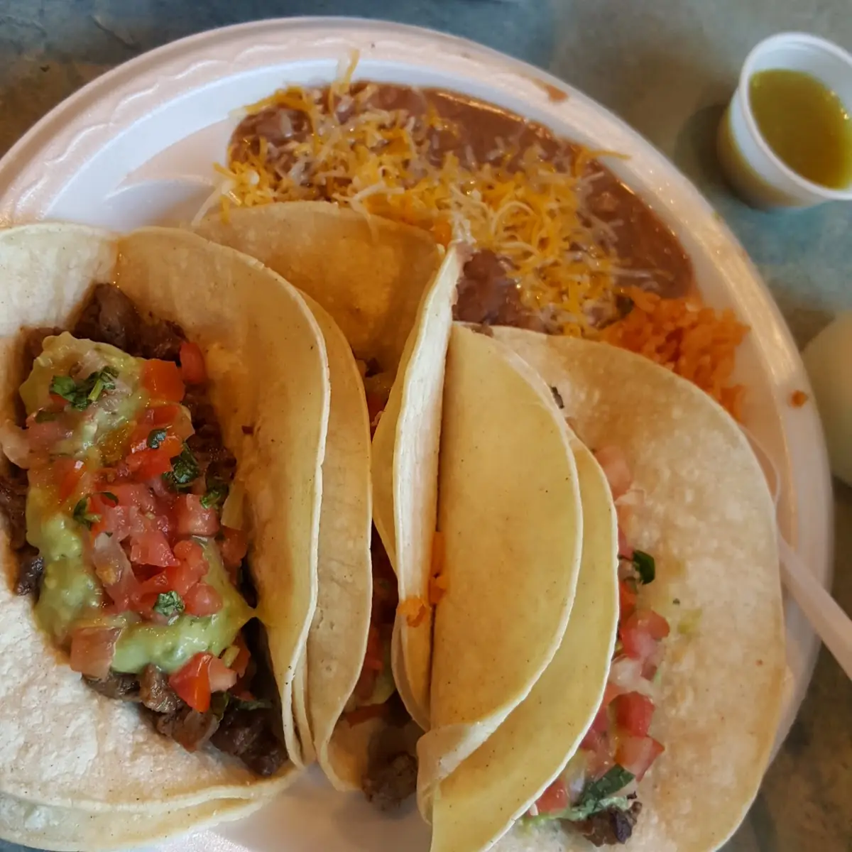 Super Tacos Carne Asada Plate
