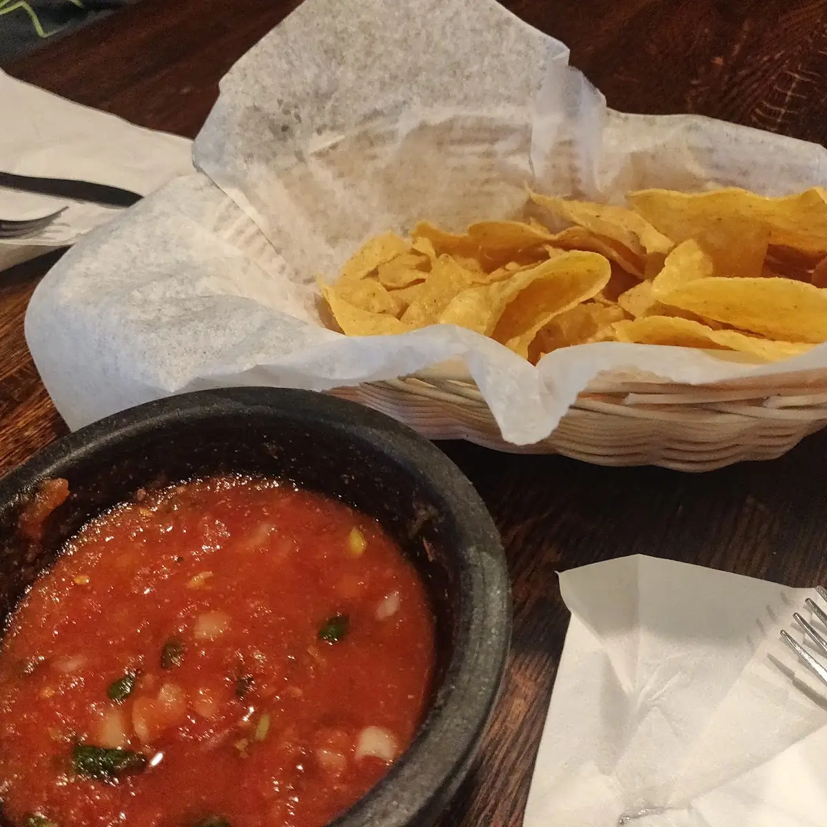 Chips Salsa and Chips