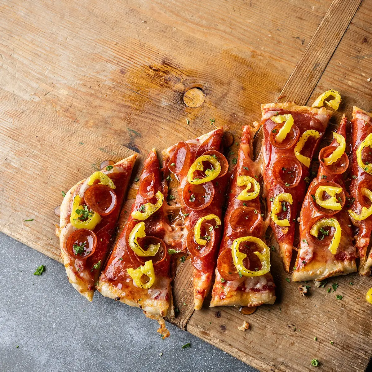 Hot Honey Pepperoni Flatbread
