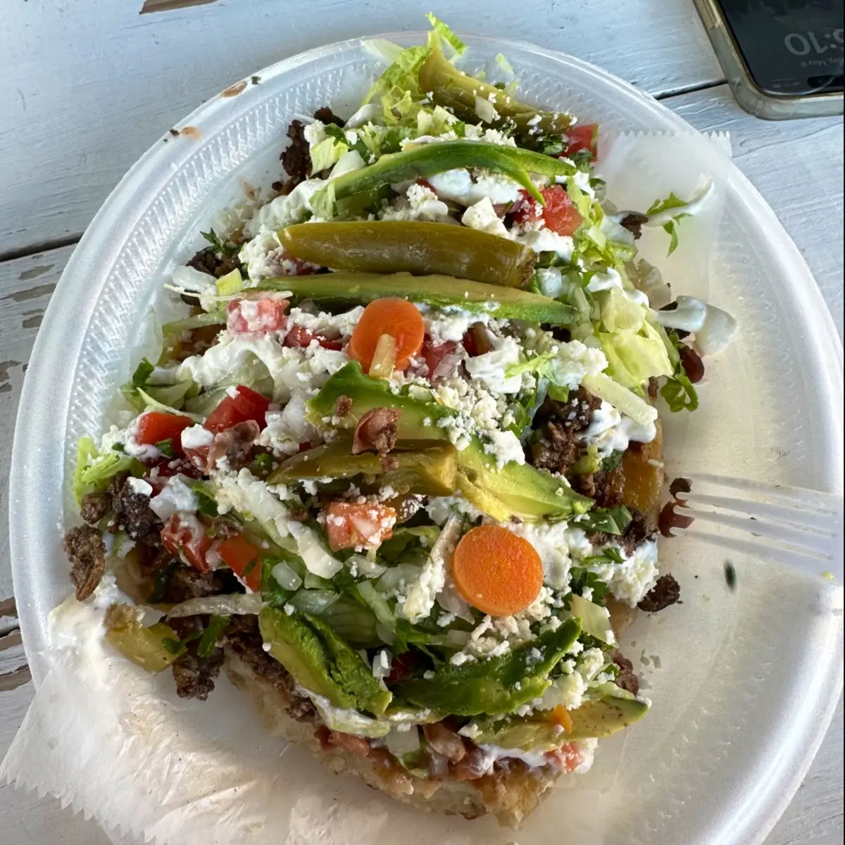 Huarache De Carne Asada