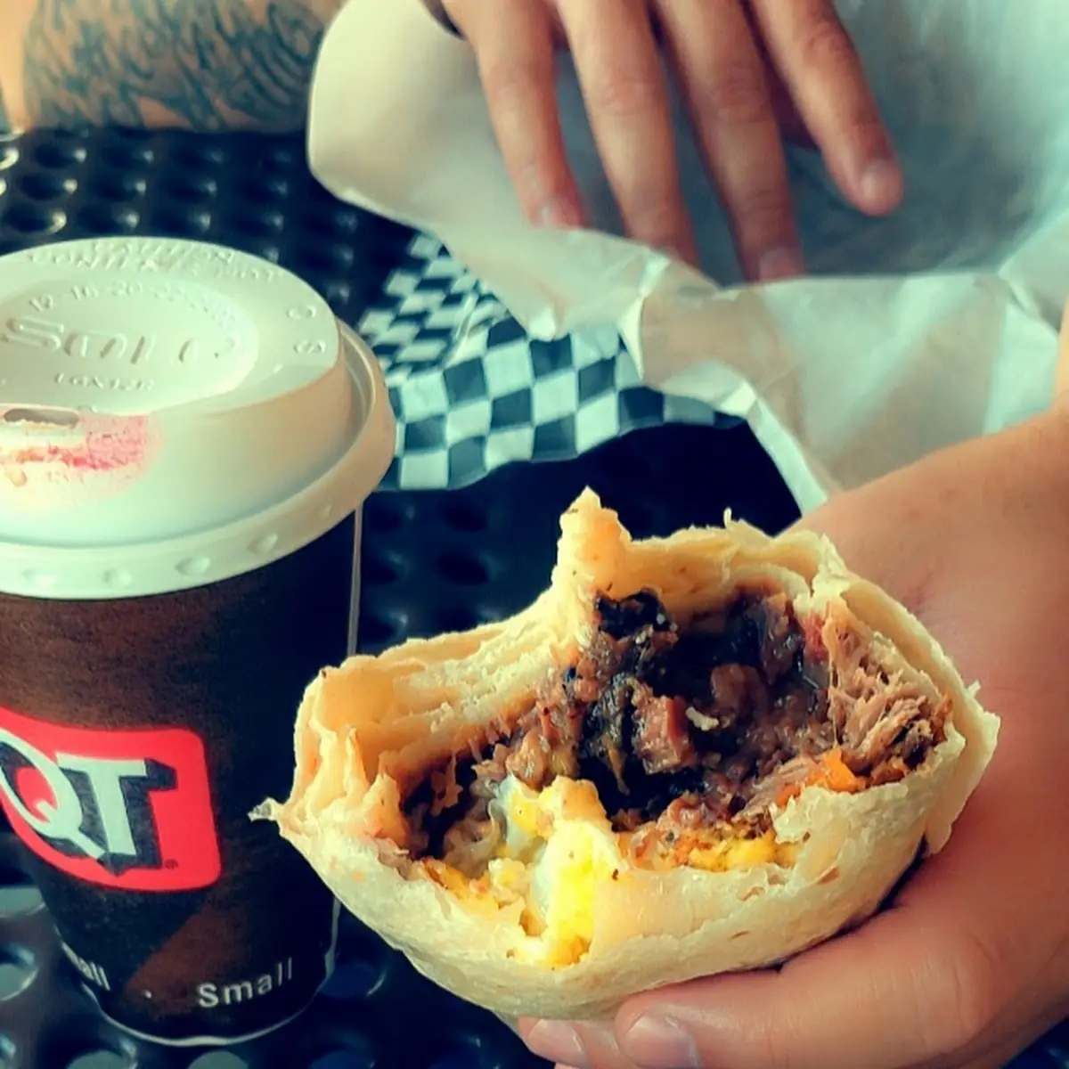Brisket Egg and Cheese Burrito