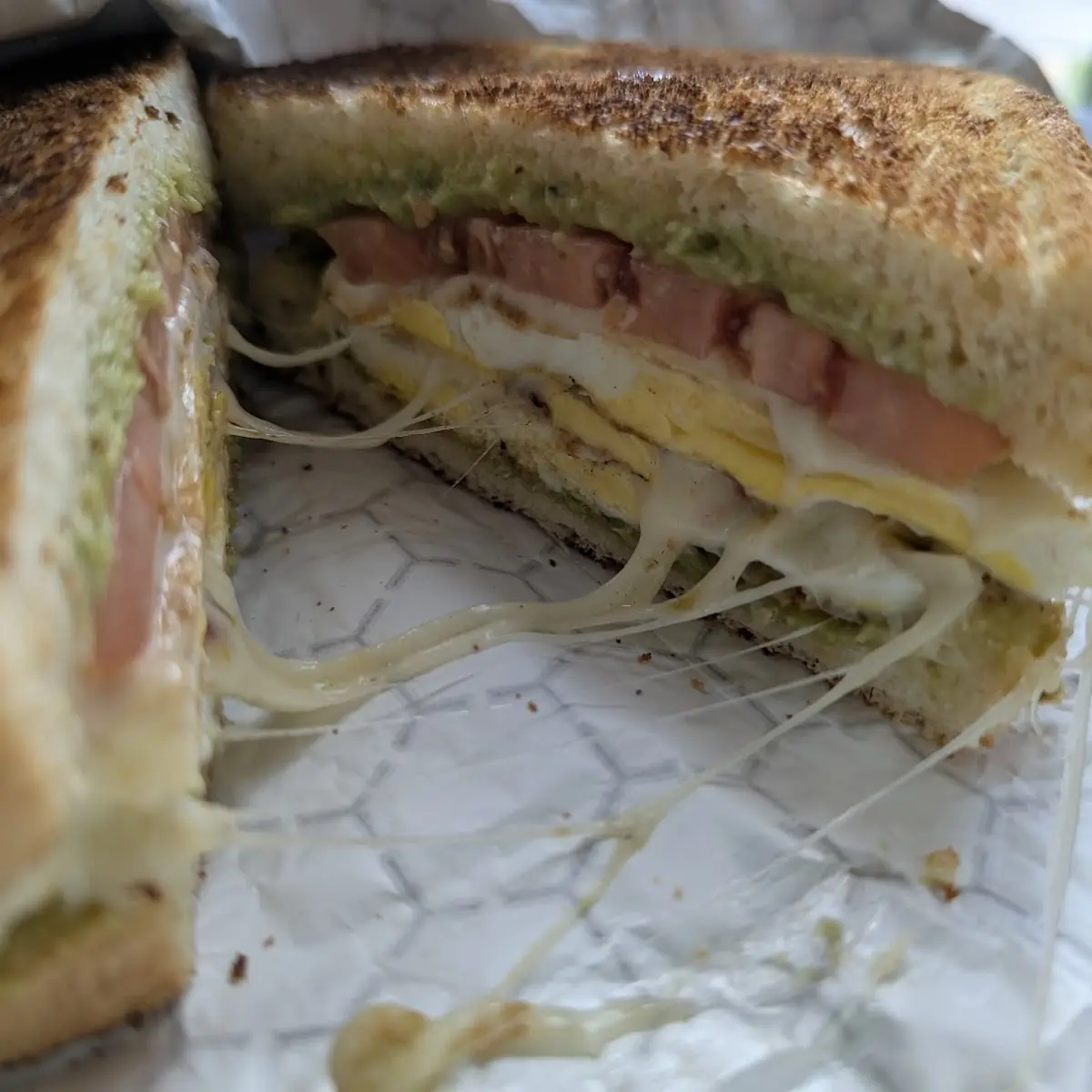 Breakfast Sandwich with Avocado and Tomato