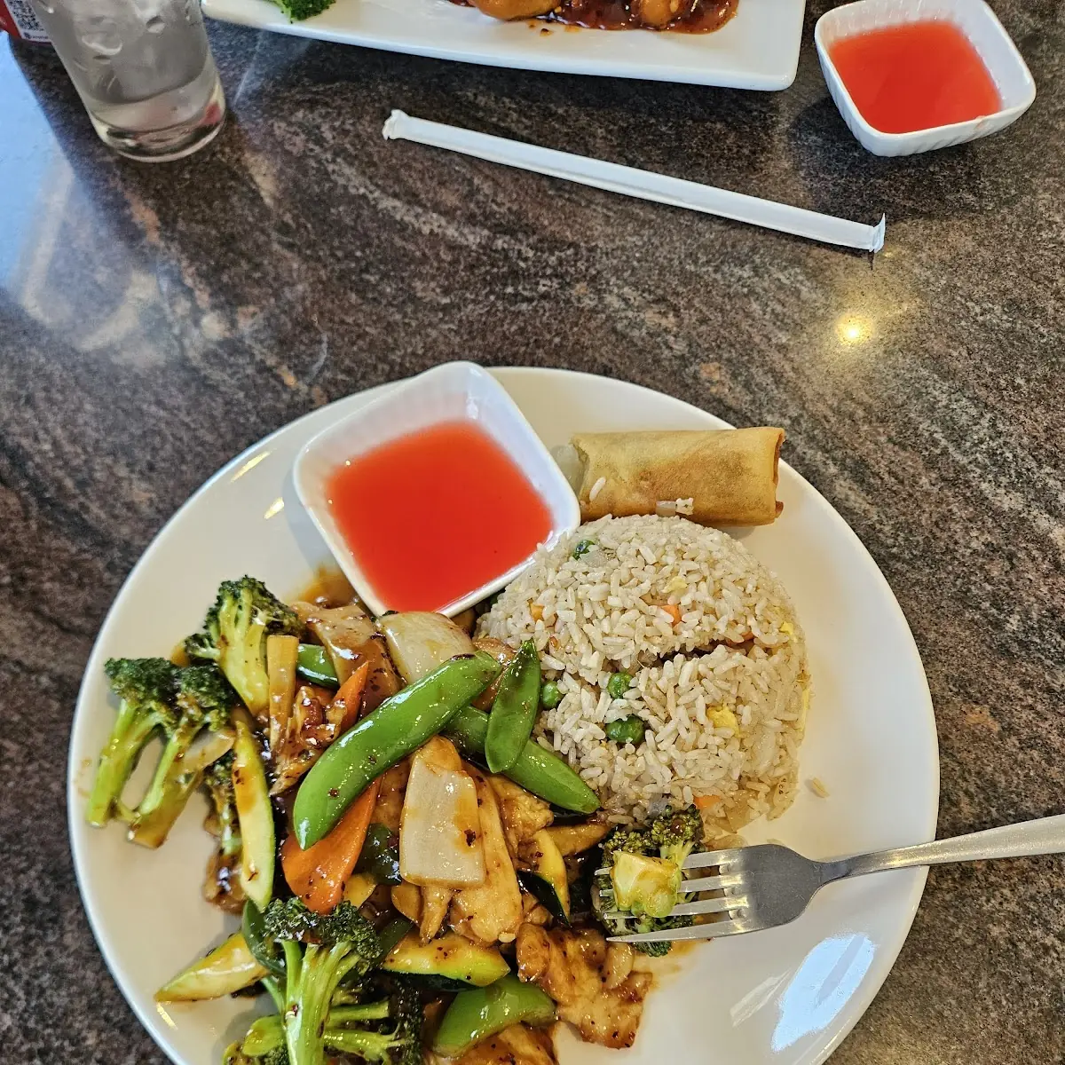 Lunch Combo Special Coconut Shrimp and Fried Rice