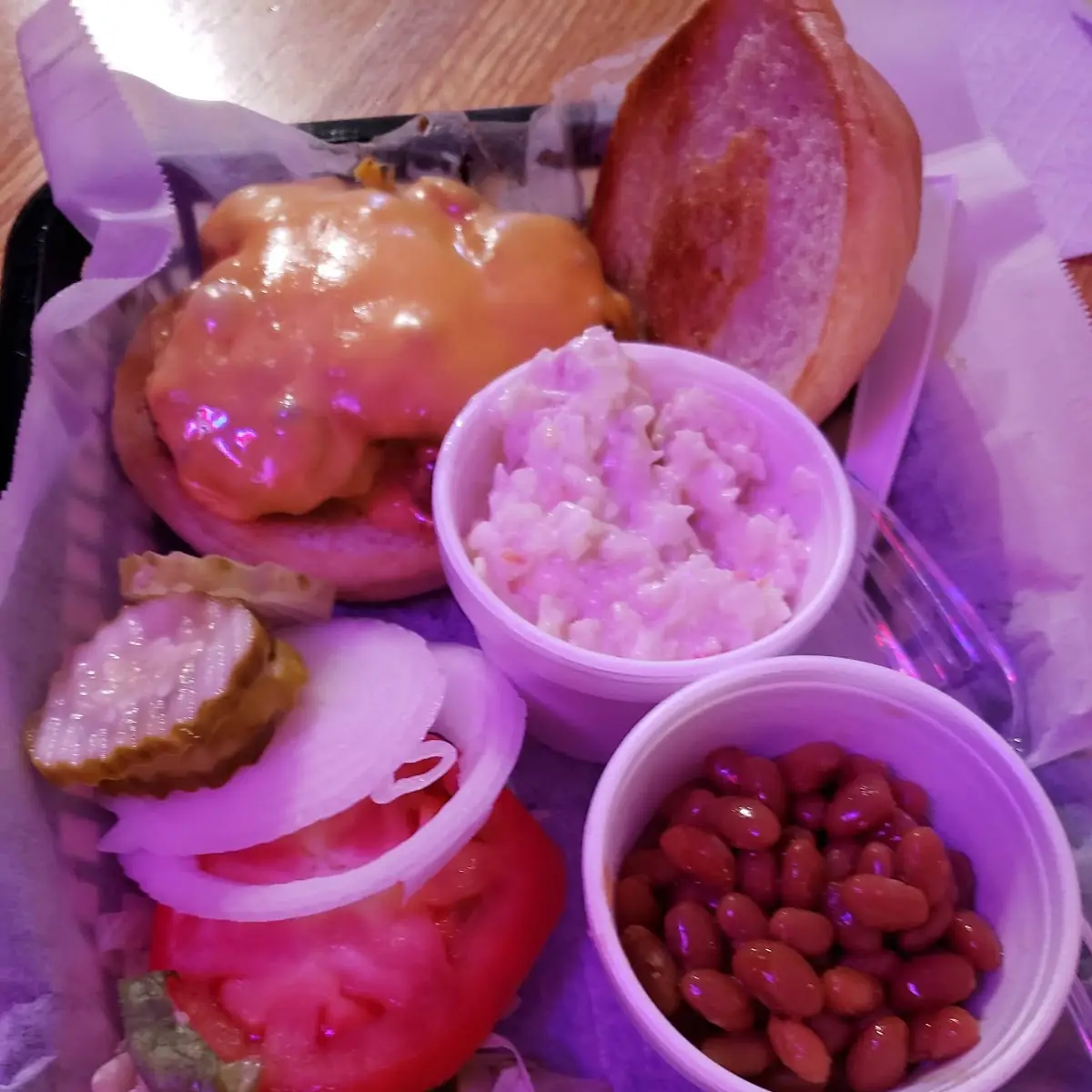 Baked Beans and Coleslaw