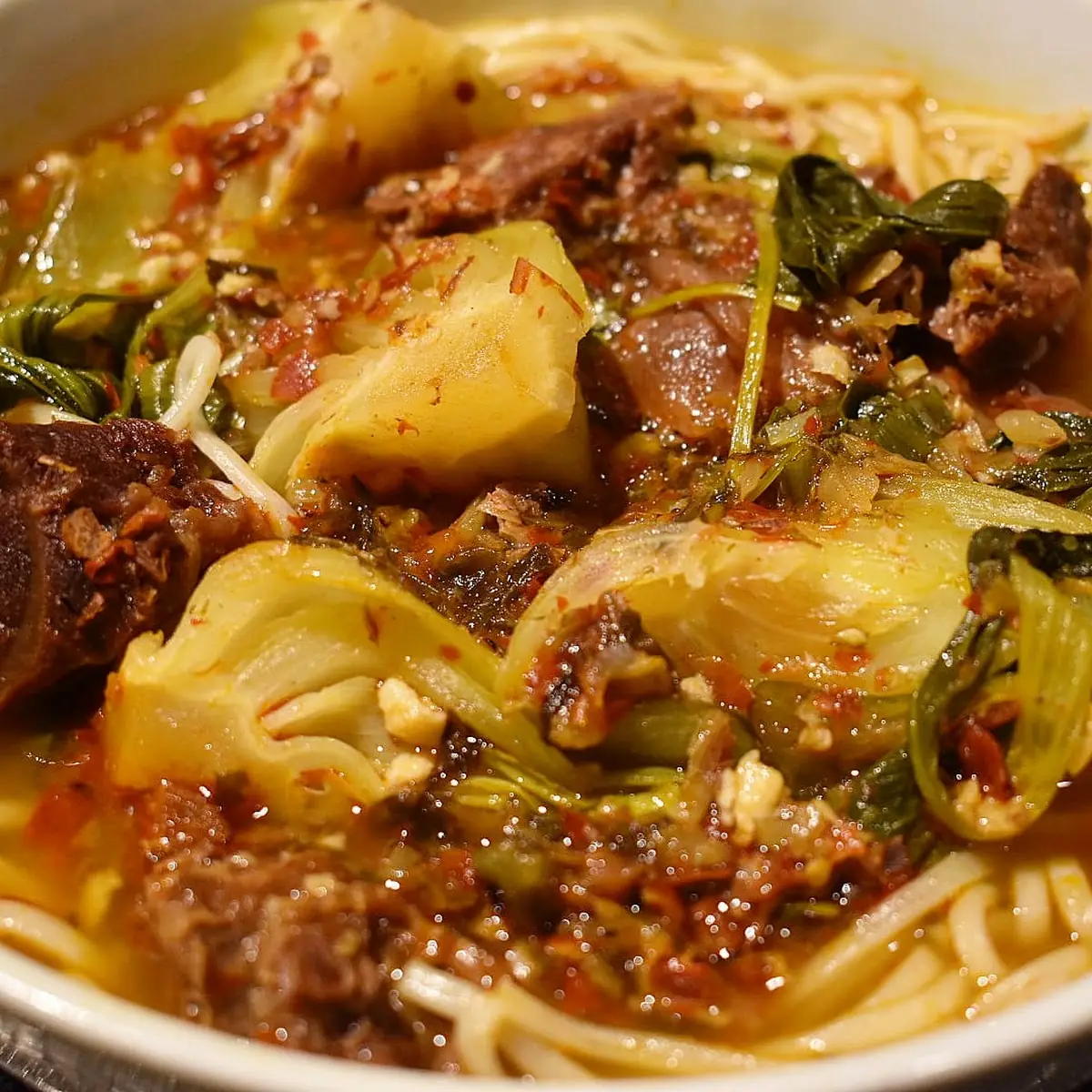 Szechuan Beef Noodle Soup