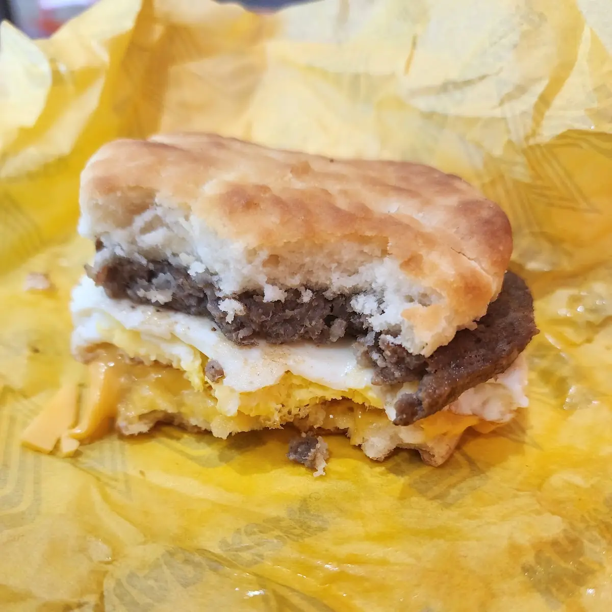 Sausage Biscuit Sandwich