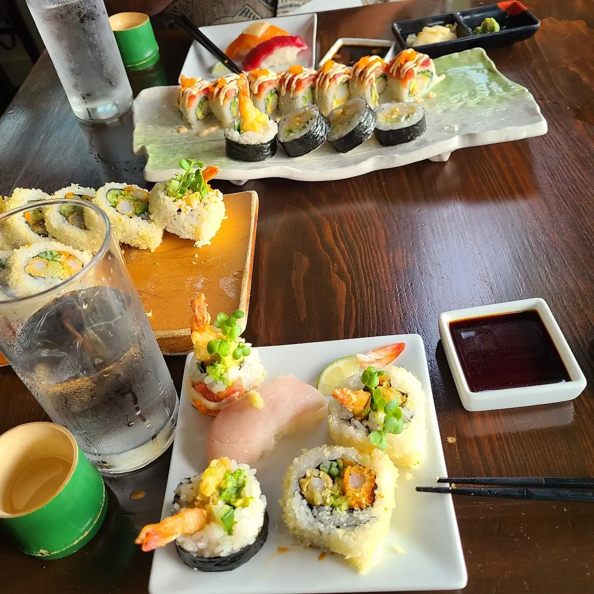 Crunchy Roll Red Dragon Roll Hamachi