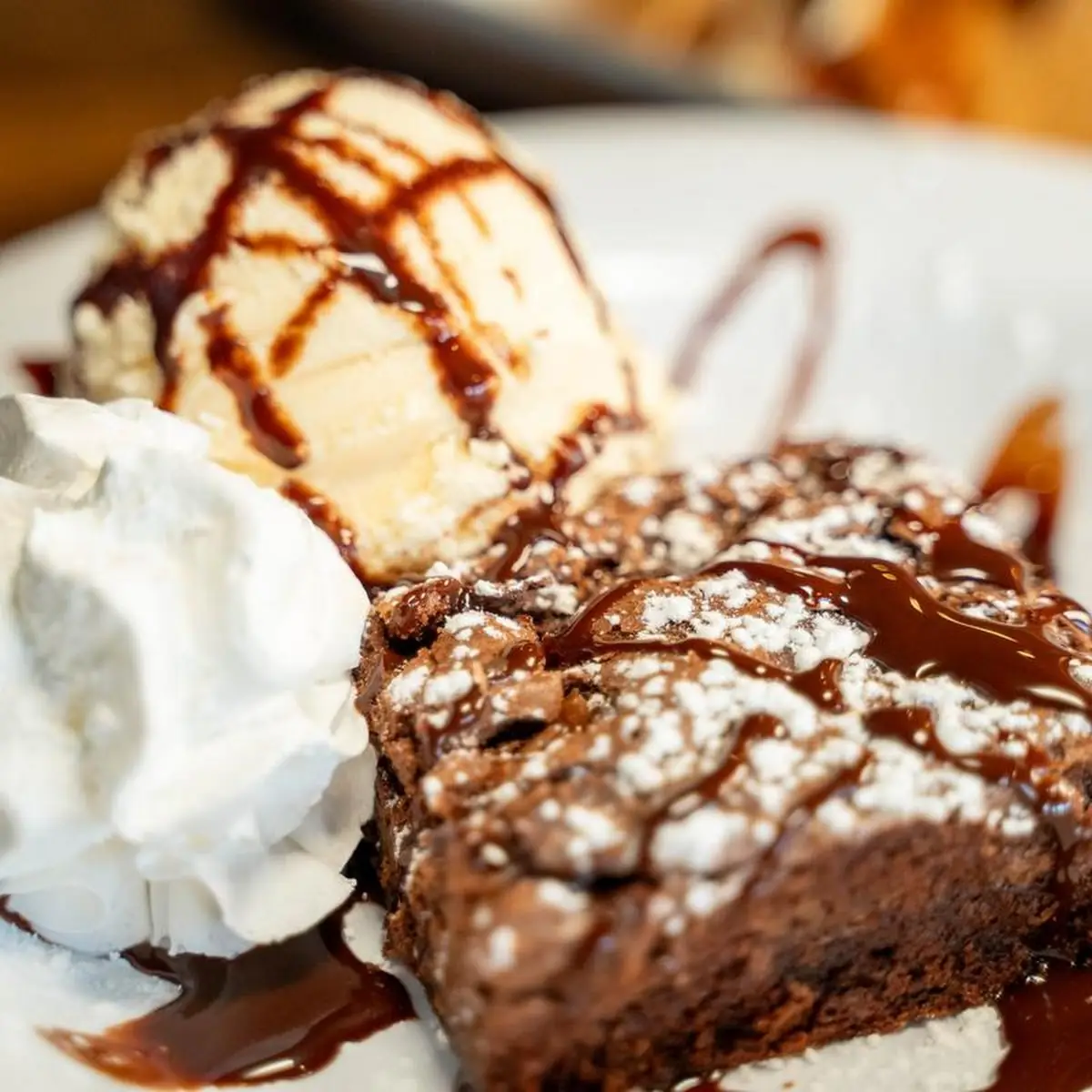 Warm Brownie Sundae