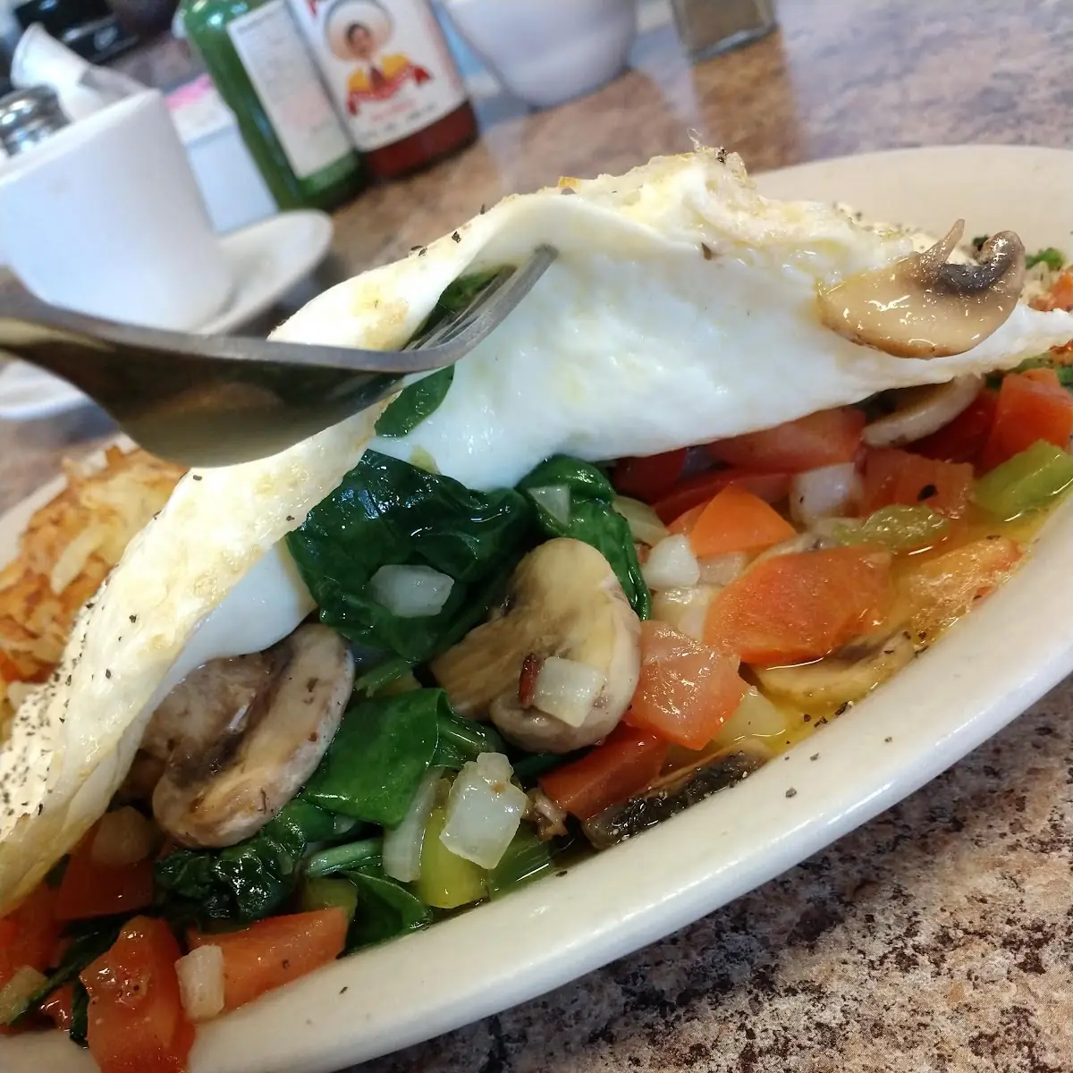 Egg Whites Veggie Omelette