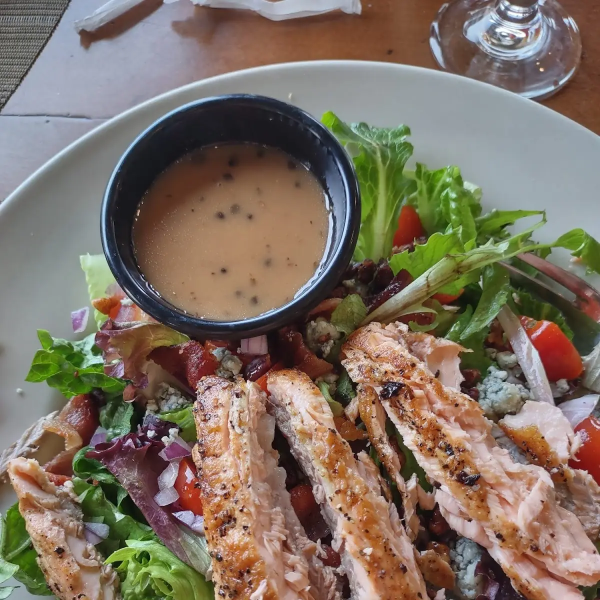 Fall Salad with Grilled Salmon