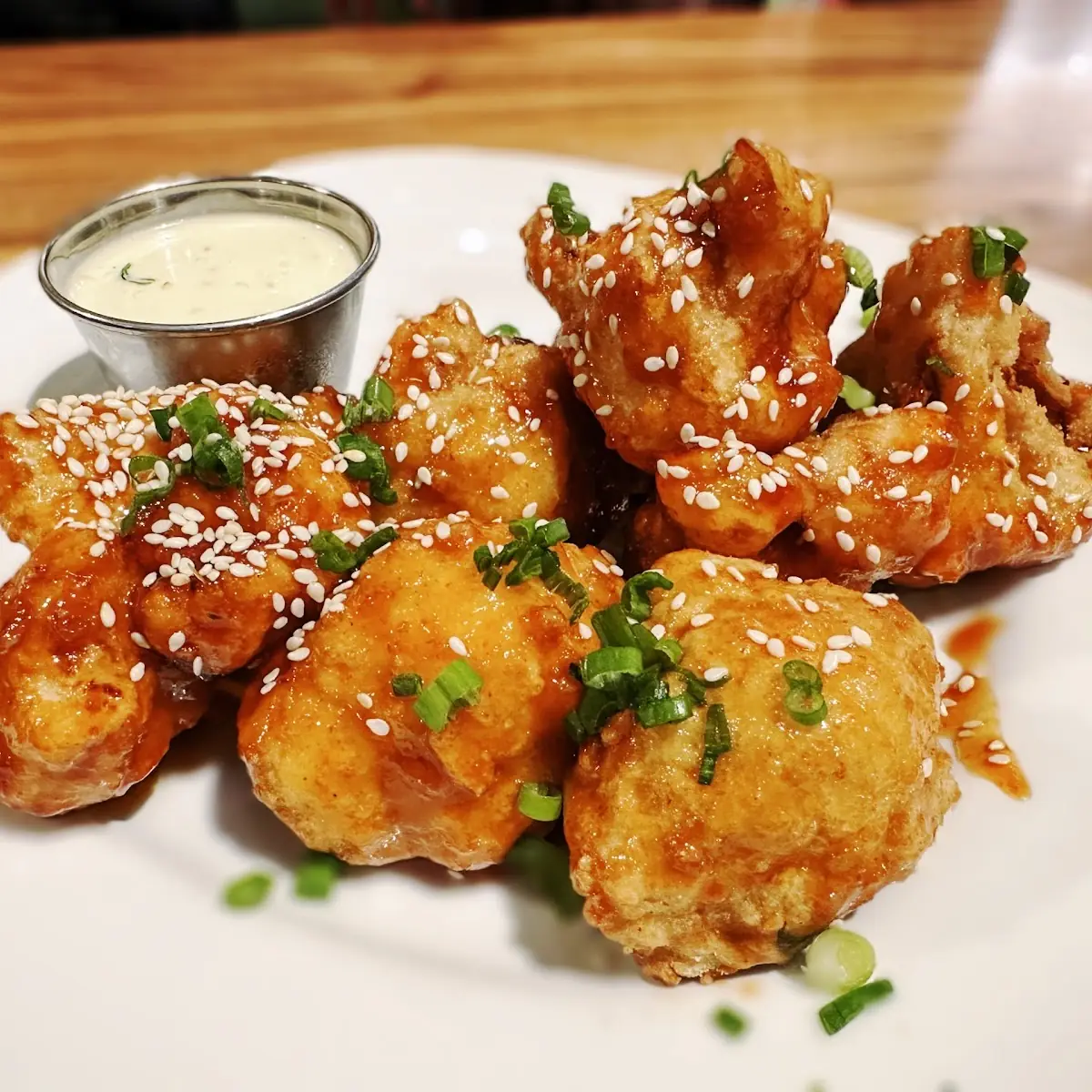 Honey Garlic Cauliflower Wings GF Veg