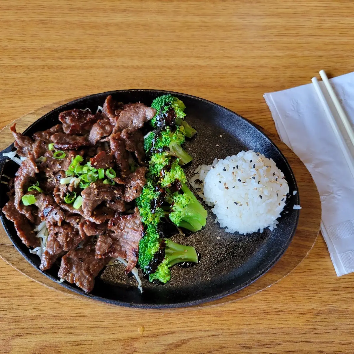 Bulgoki with Vegetable & White Rice