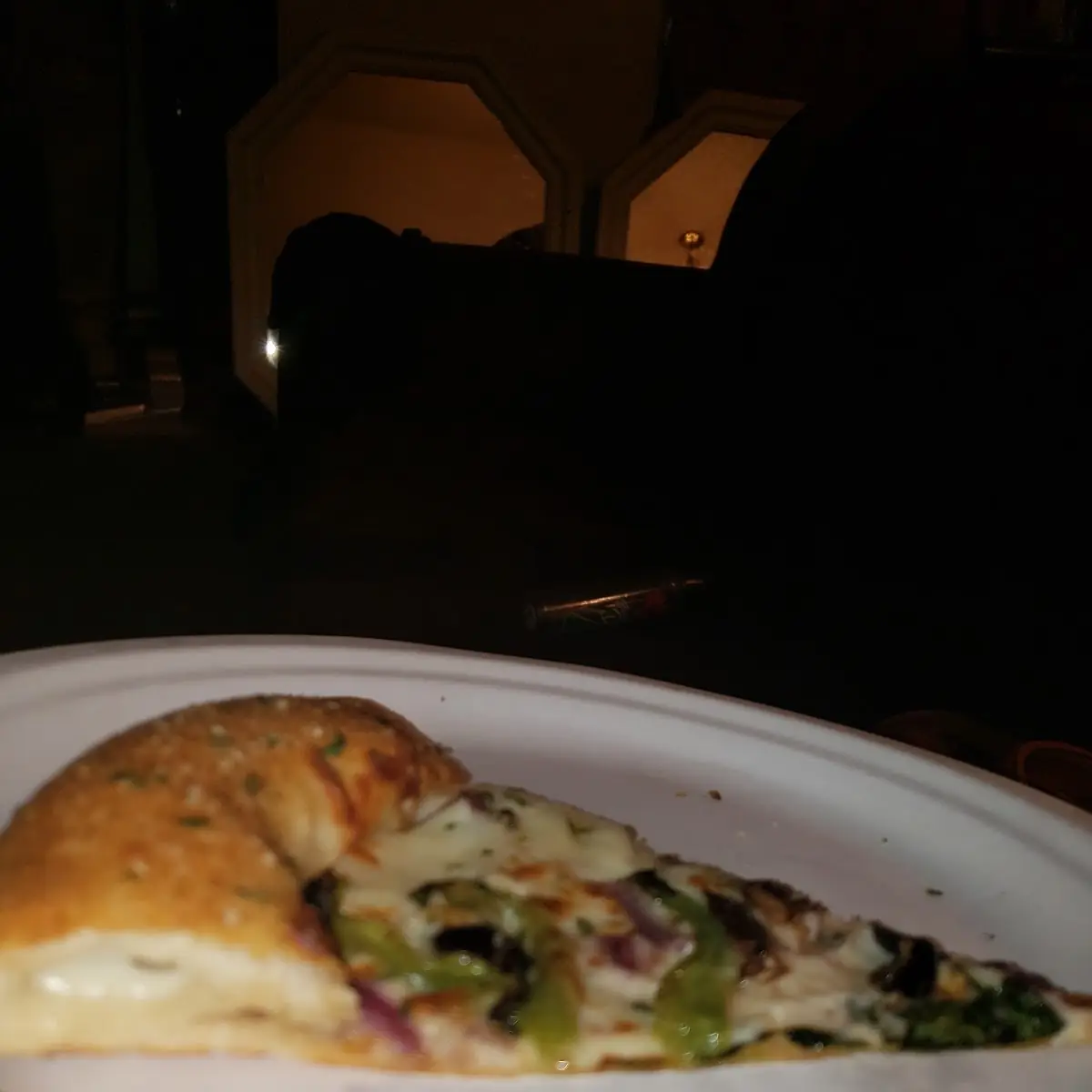 Stuffed Crust Supreme Pizza Without Meat