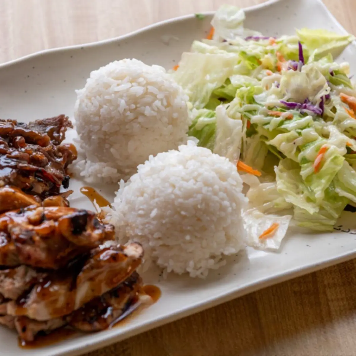 Grilled Teriyaki Chicken and Vegetable Plates