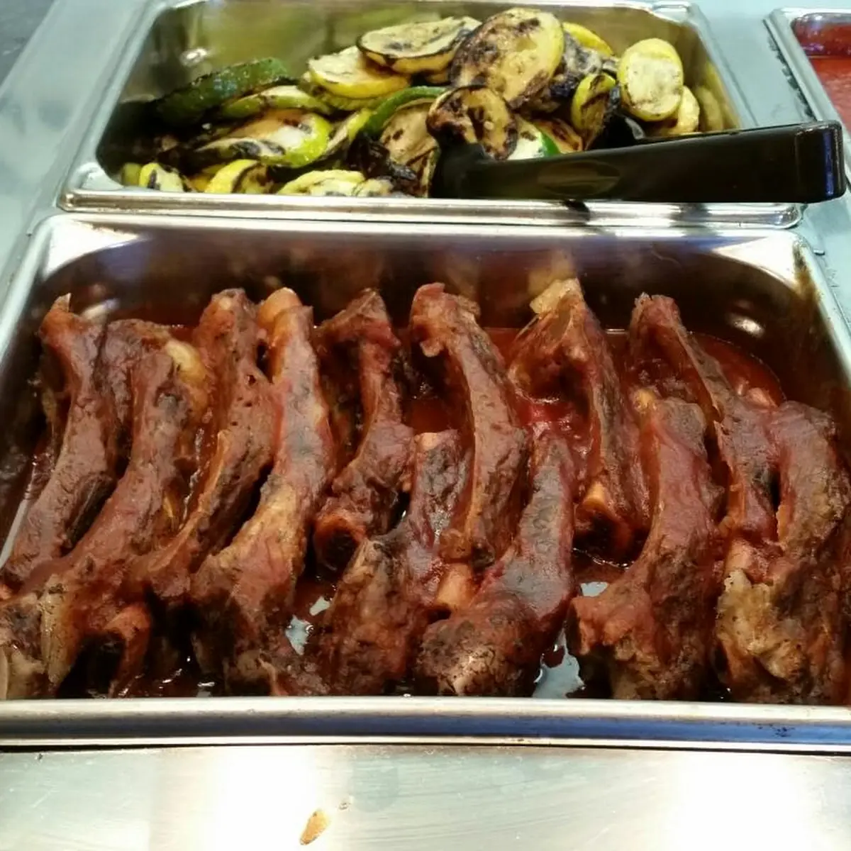 Sauteed Vegetables and Beef Ribs