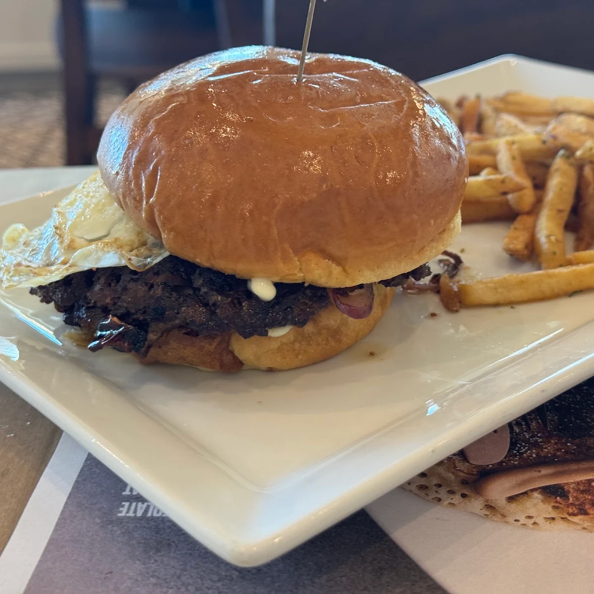 Smash Burger and Fries