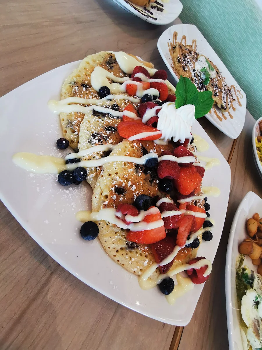 Triple Berry Pancakes