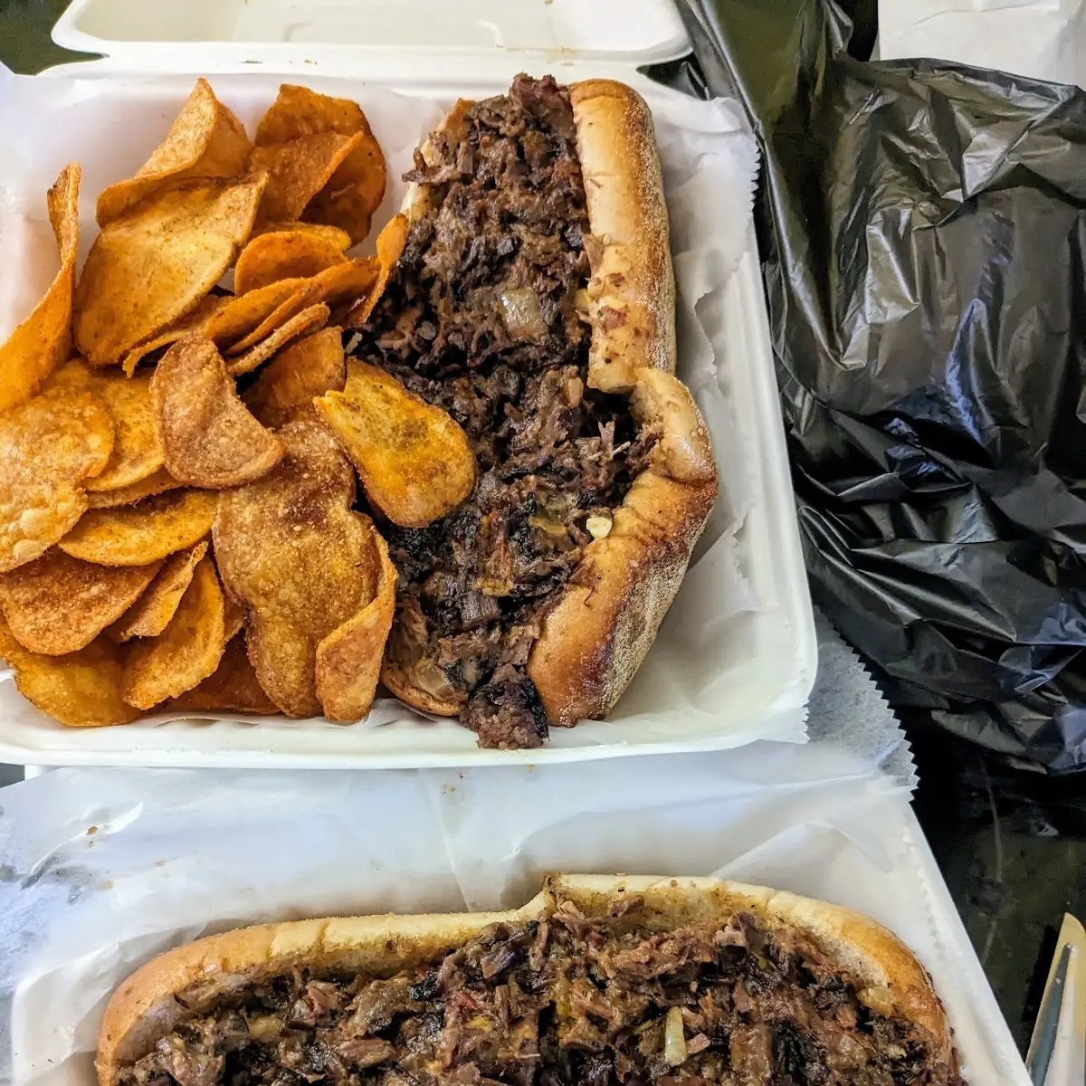 Brisket Cheesesteak Sandwich