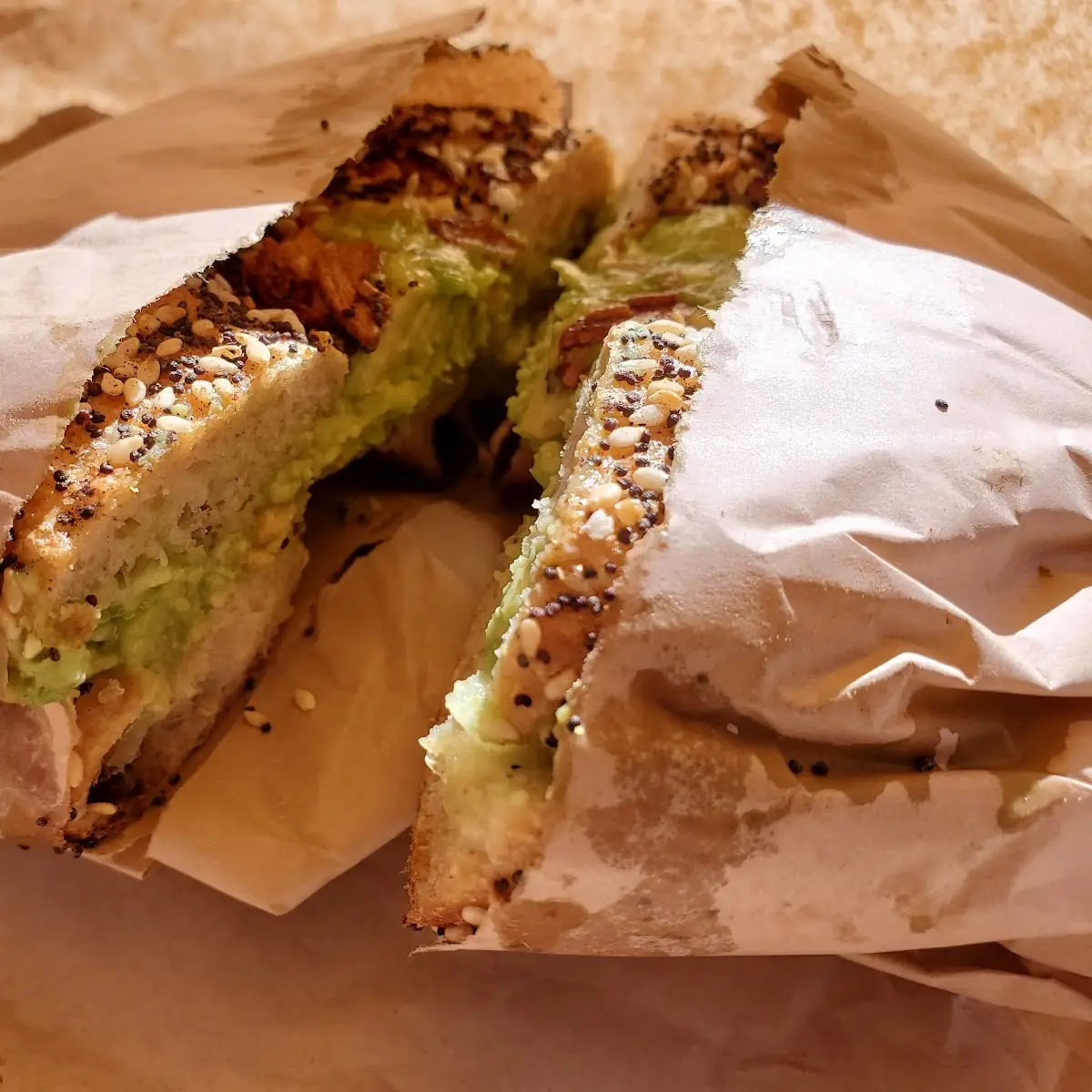 Avocado on Everything Bagel