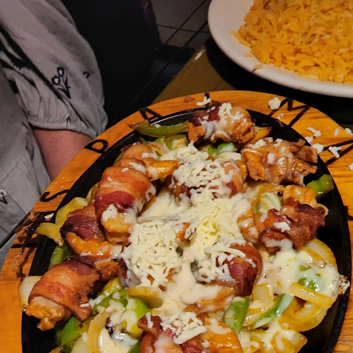 Bacon Wrapped Shrimp Fajitas