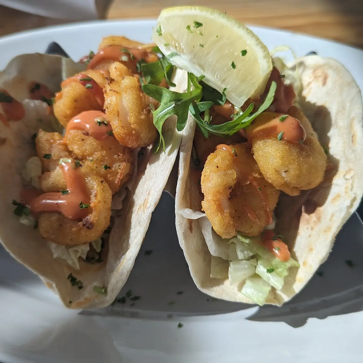 Boom Boom Shrimp Tacos