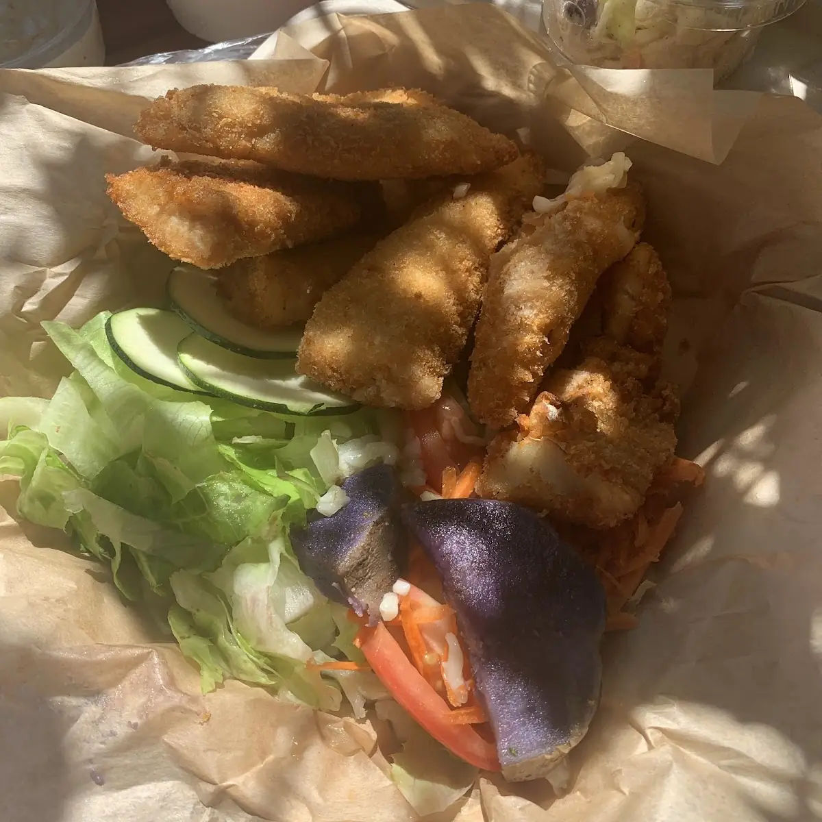 Fish & Chips Sub Salad