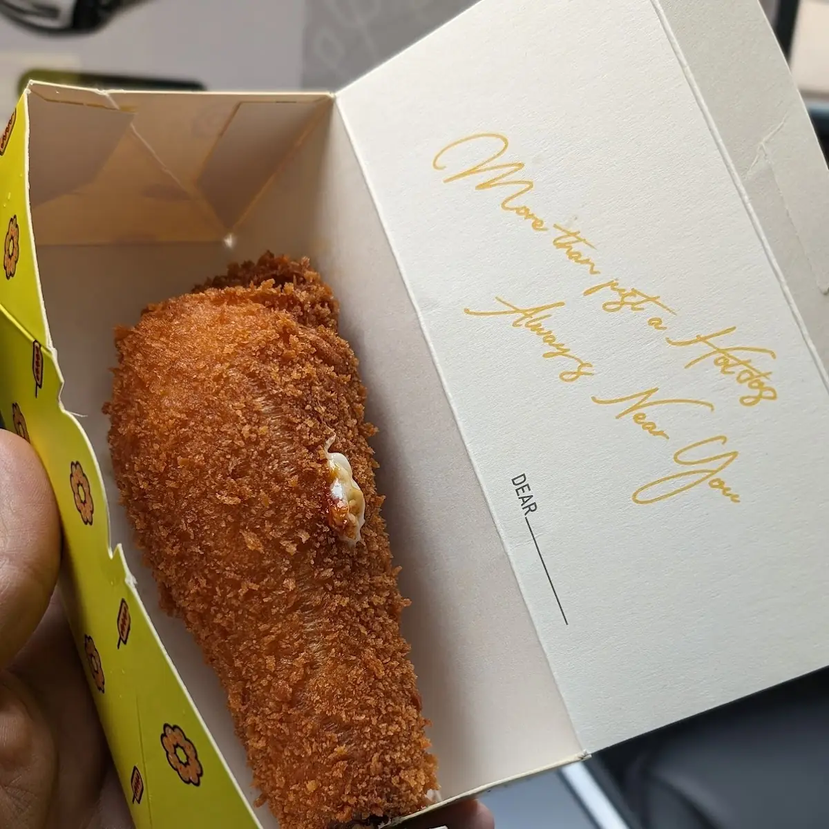 Half and Half Korean Corn Dog