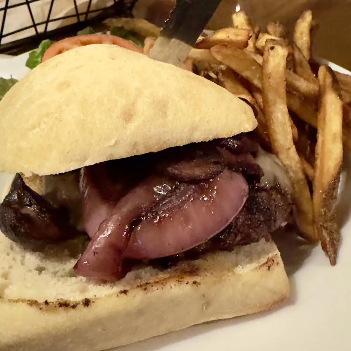 Mushroom Swiss Burger