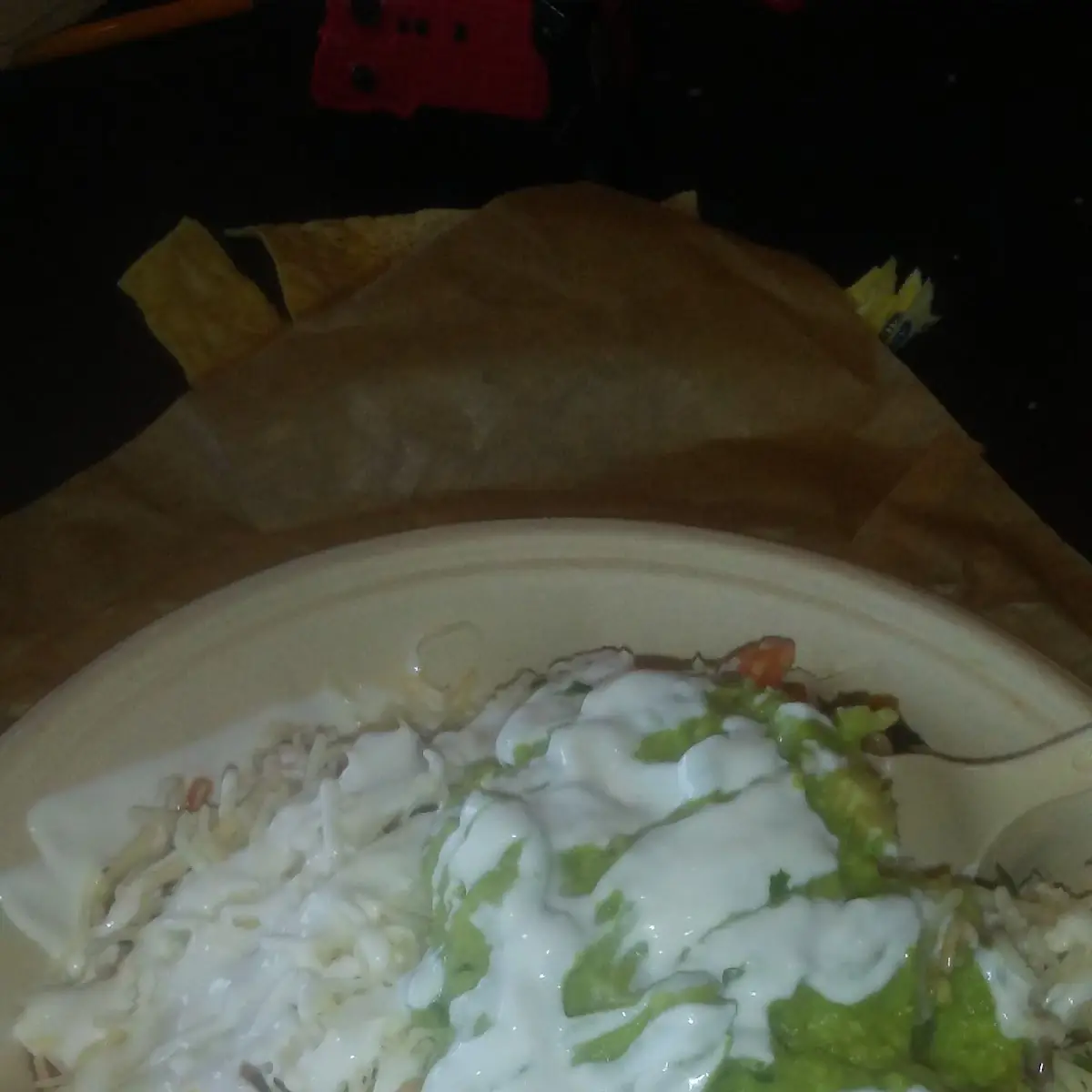 Burrito Bowl with Guac & Sour Cream