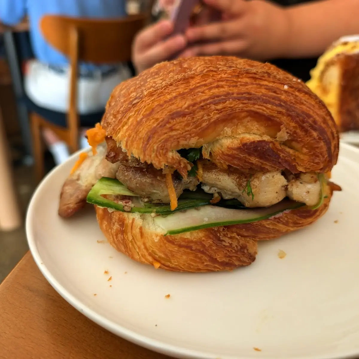 Egg and Cheese Croissant Sandwich