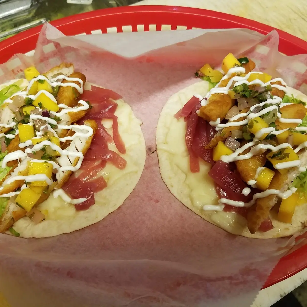 Fish Tacos with Mango Salsa