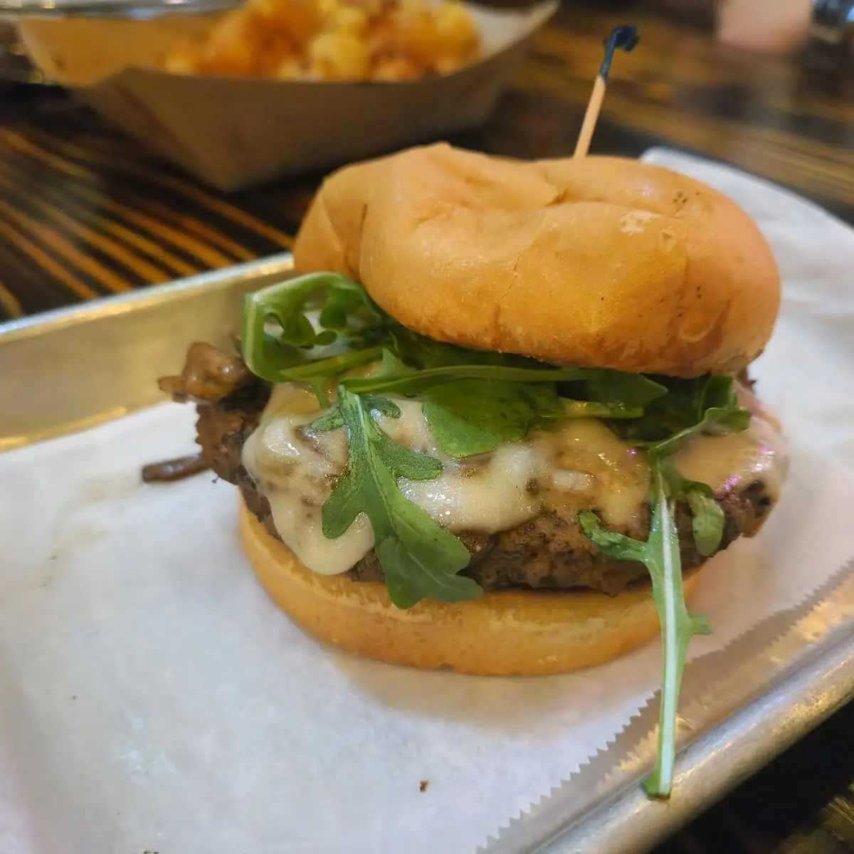 Mushroom Swiss Burger