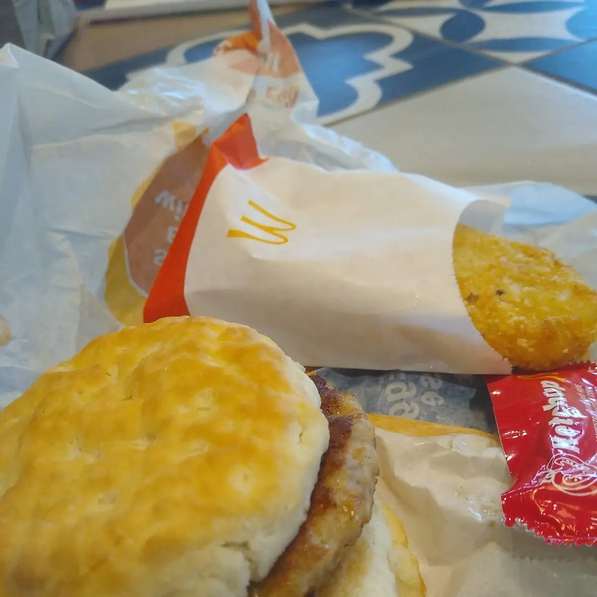 Biscuit and Hash Browns