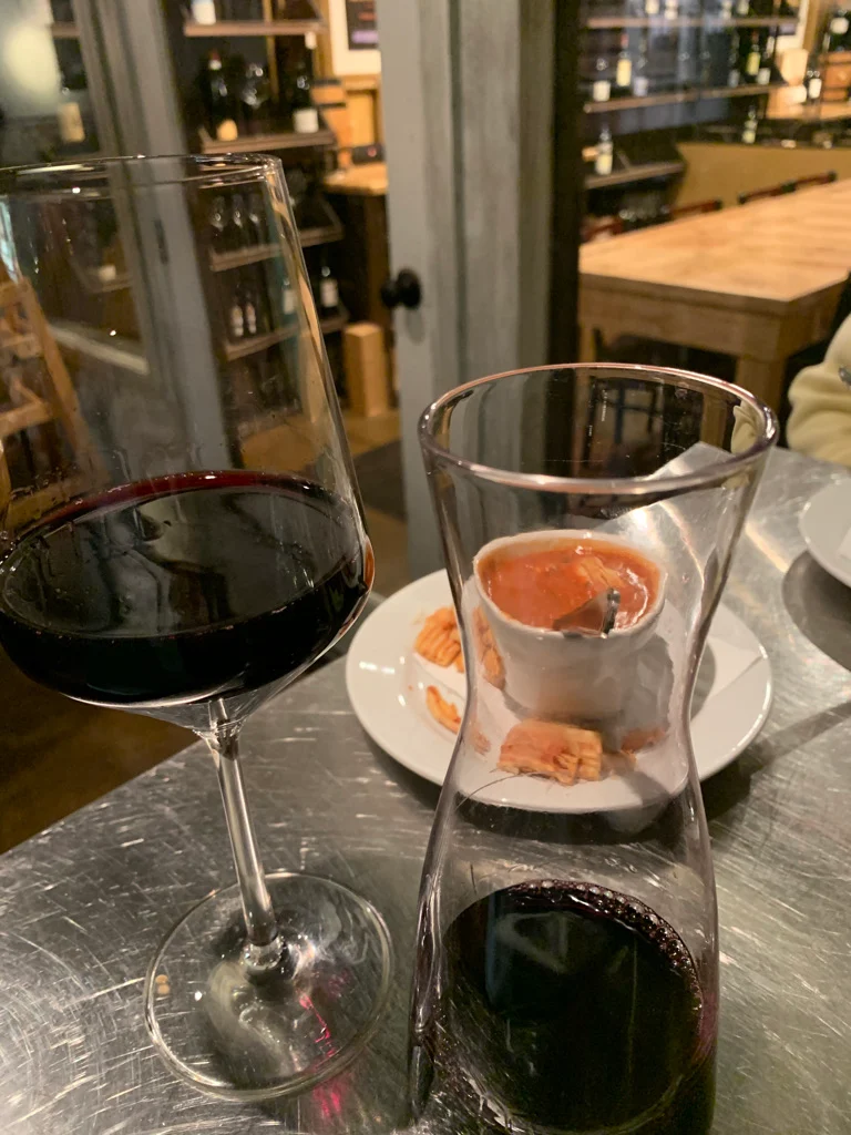 Cabernet Wine and Tomato Soup