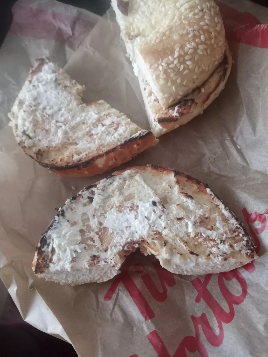 Bagel with Cream Cheese, Tim Hortons