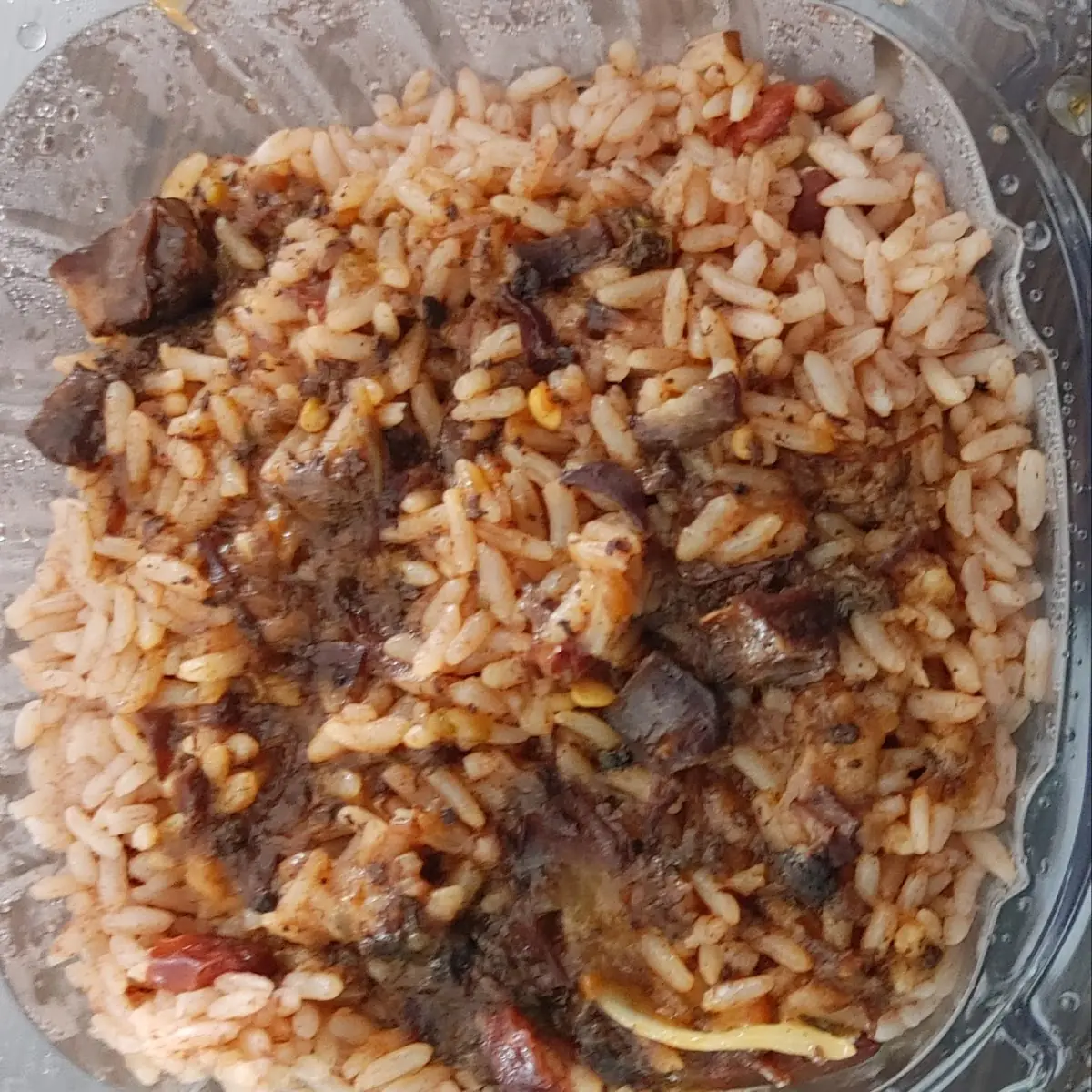 Oxtails with Rice & Peas & Cabbage