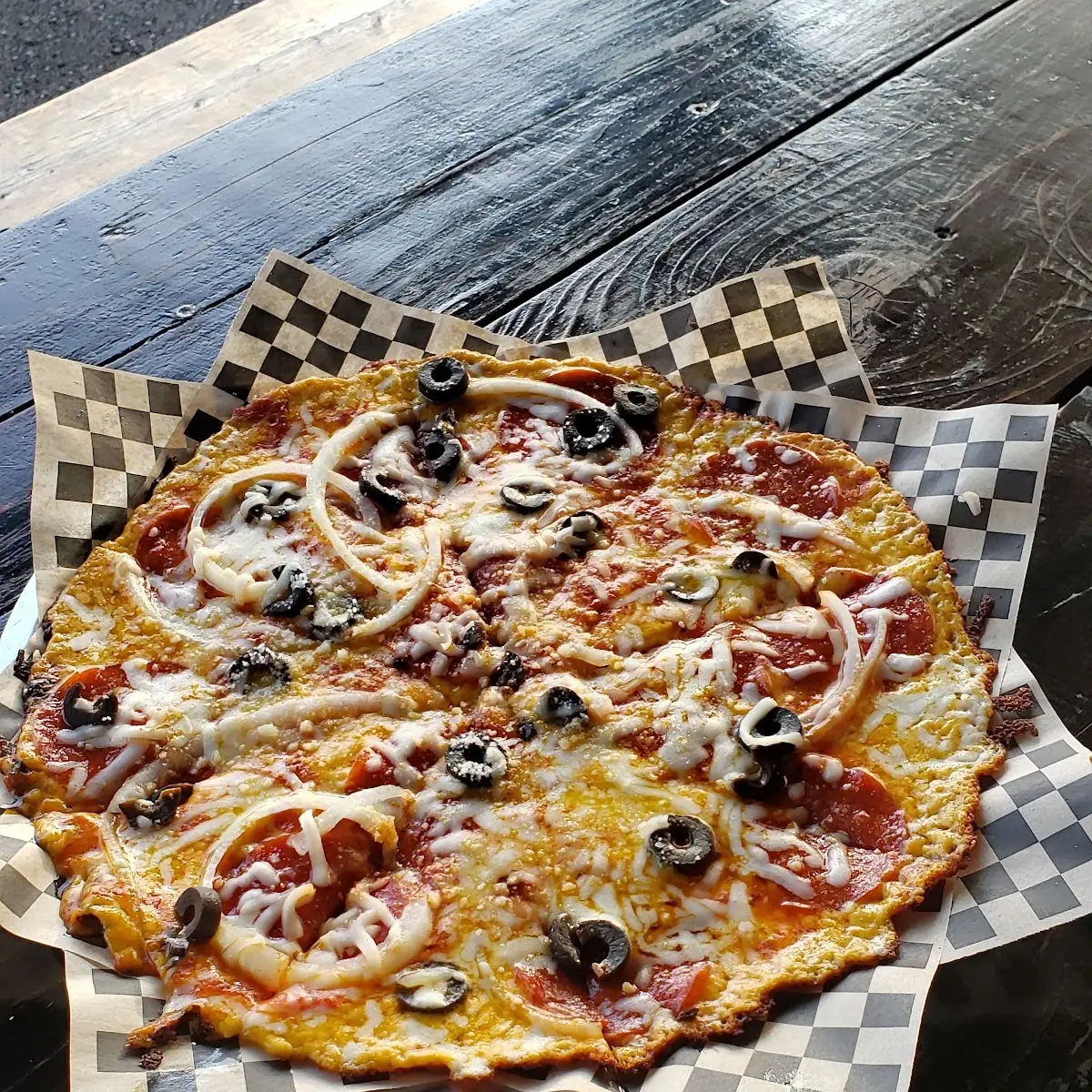 Fried Cheese Pizza