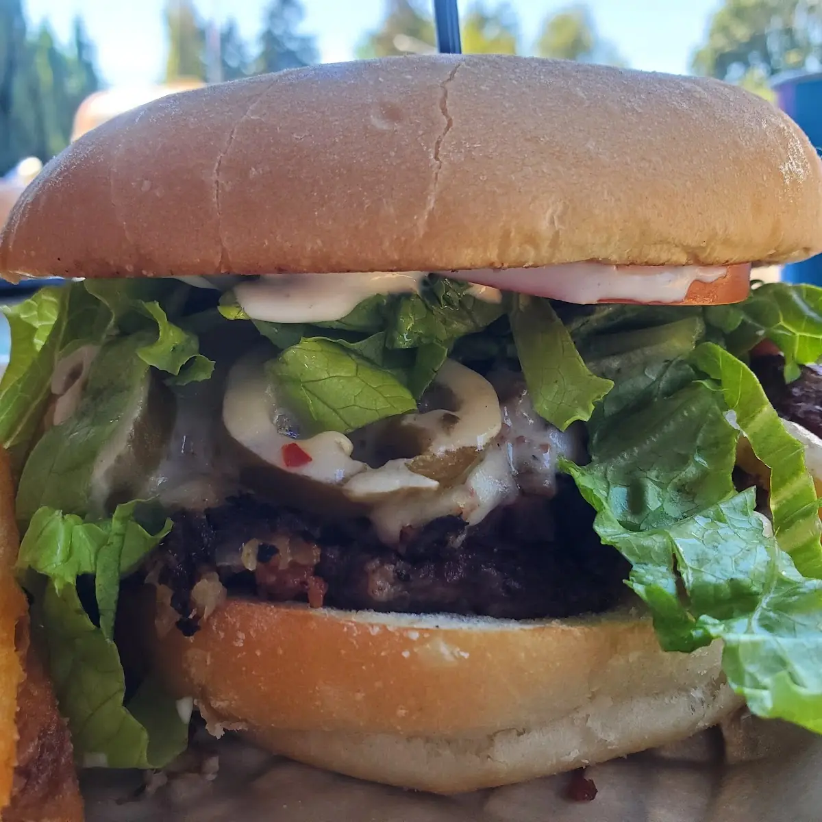 Wrecker Burger and Fries