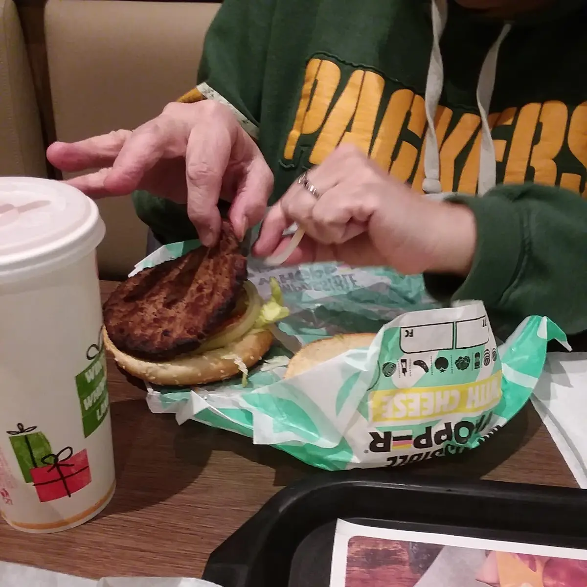 Impossible Burger and Fries