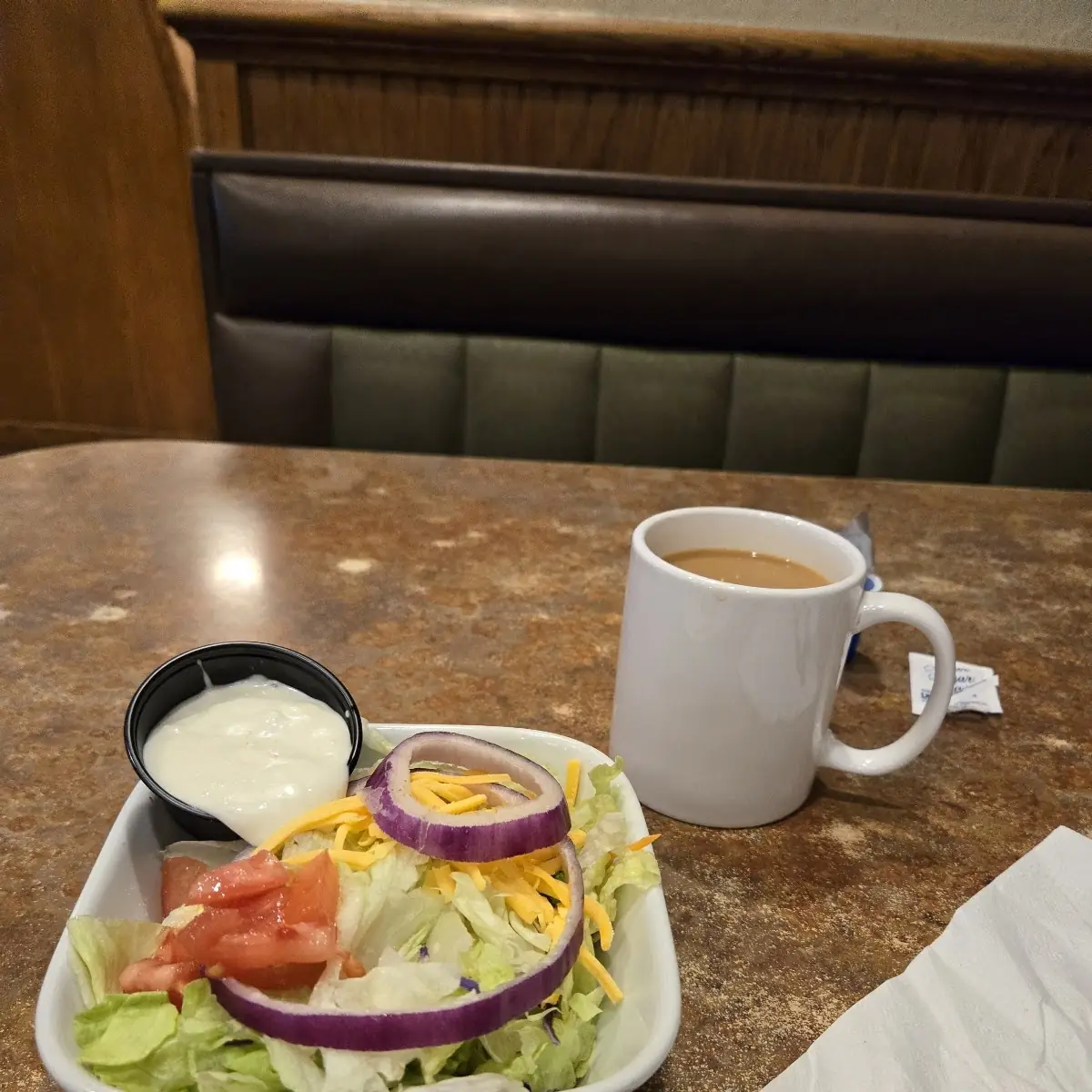 Salad with Blue Cheese Dressing